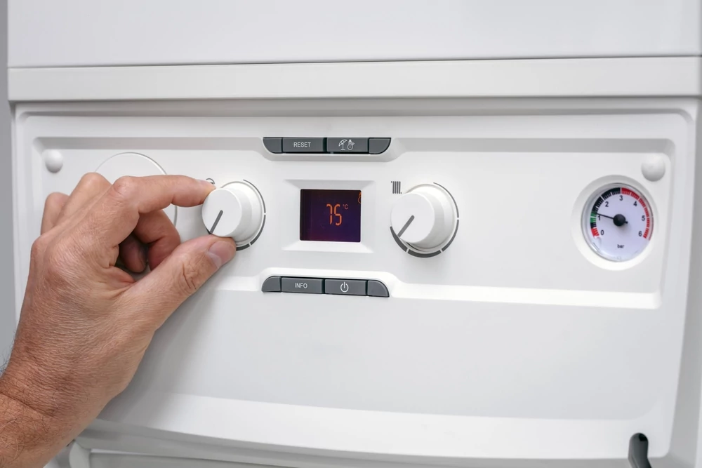 Adjusting boiler knobs