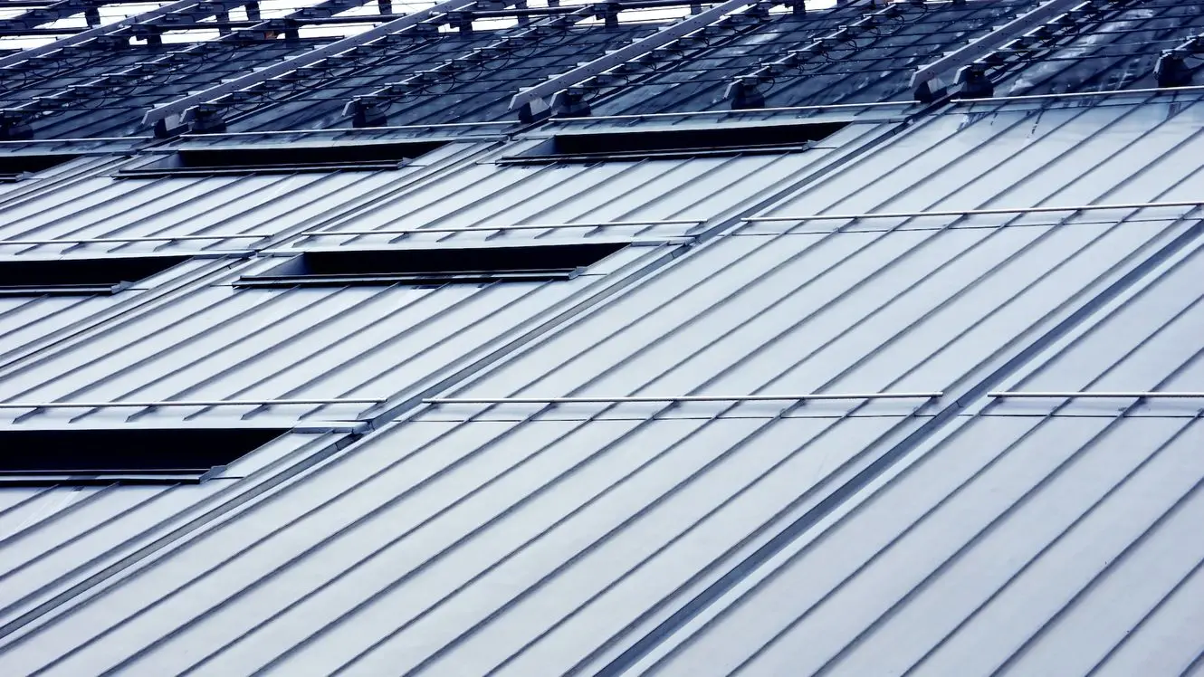 A glass and metal roof that requires professionals to install properly