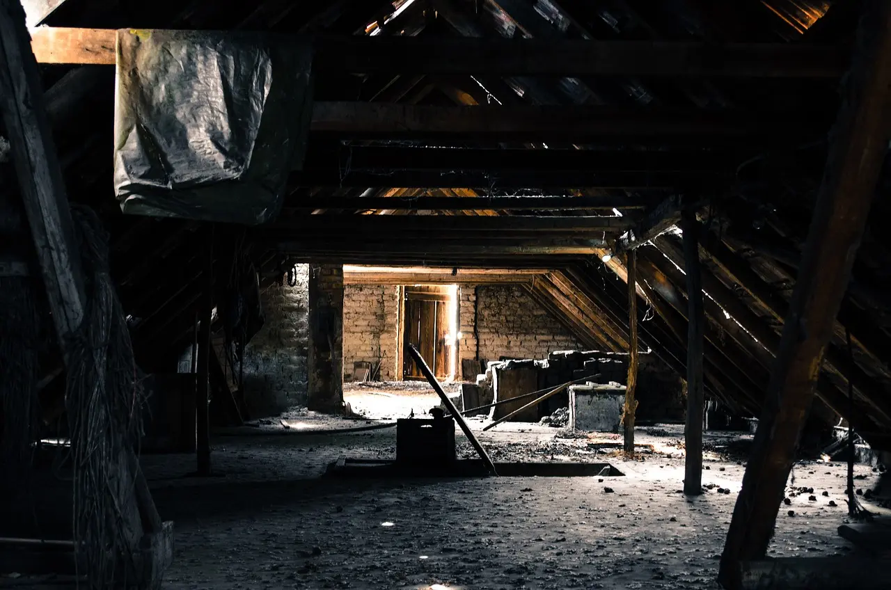 A decaying roof
