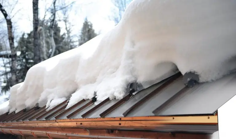 HotEdge Rail System, snow on the roof