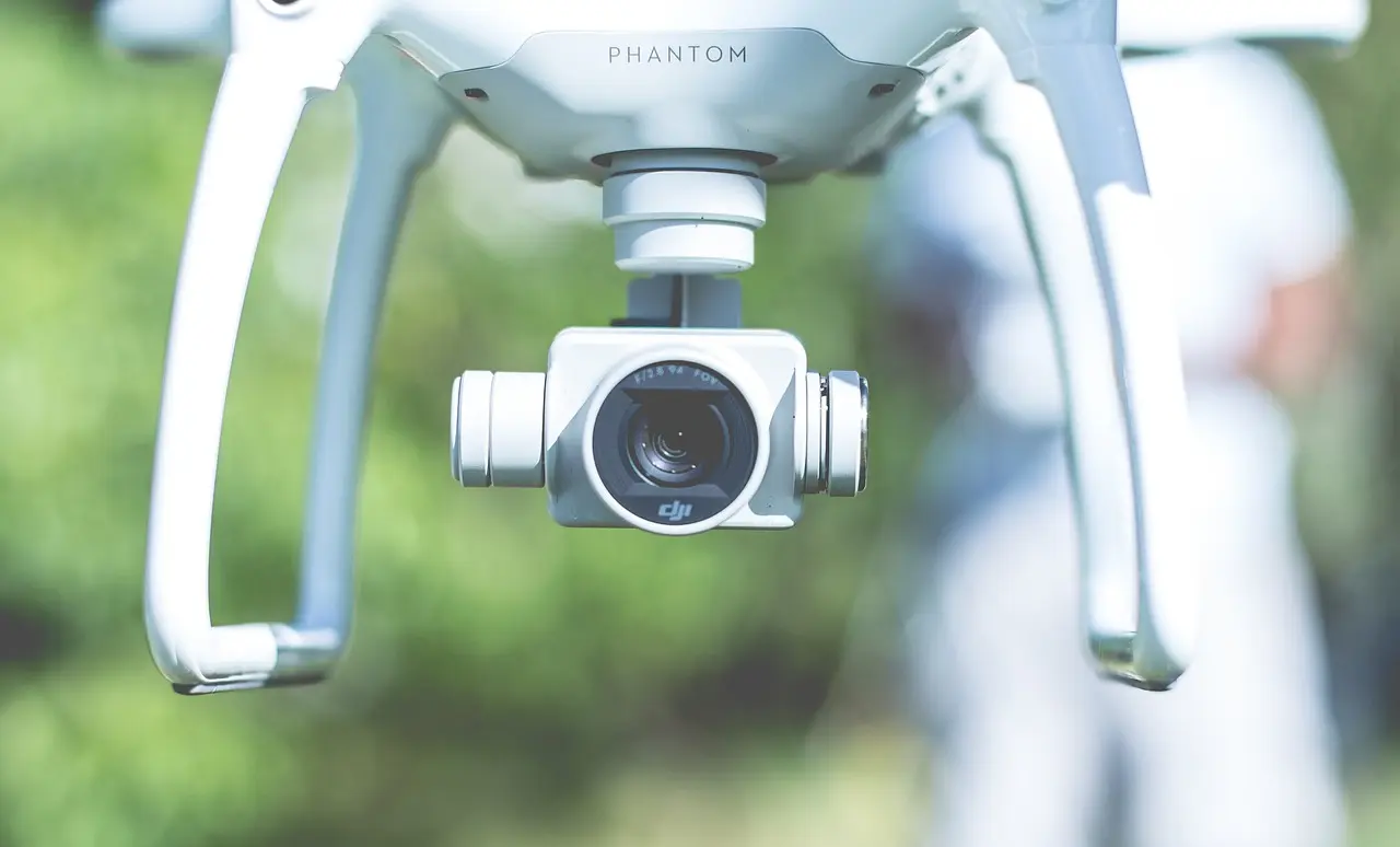 A drone about to do an inspection