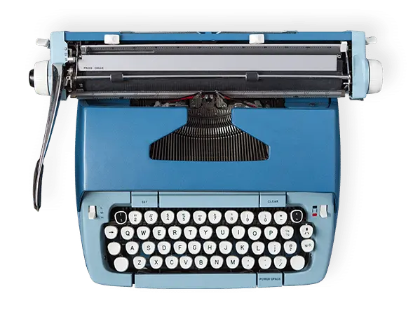 POLISHED. Typewriter