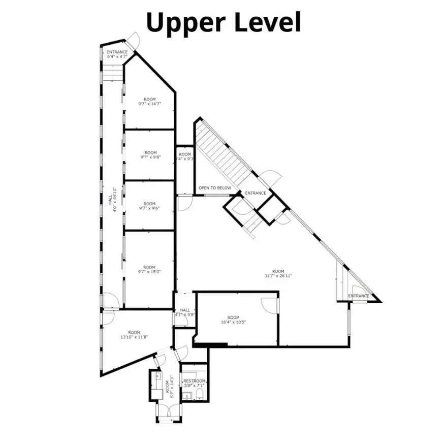 Westport Coworking Space - Floor Plan Upper Level B@Work