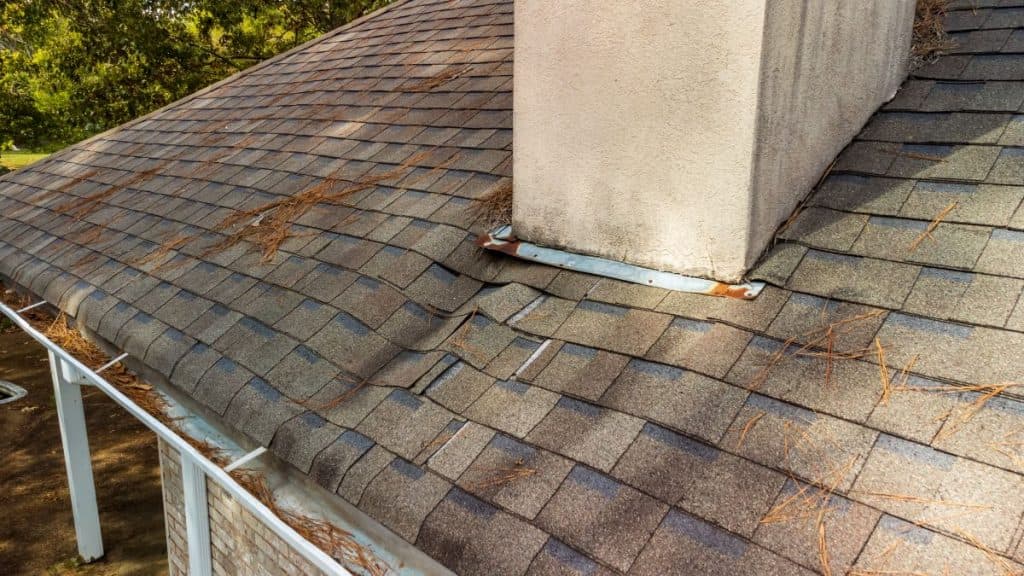 roof leak repair cost roof deformed by water
