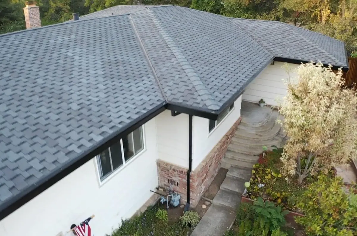are gaf shingles good grey shingles white wall