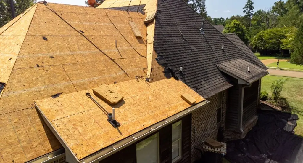 shingles roof fall deck