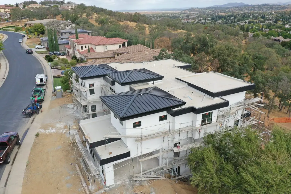 roofing rancho cordova ca white and black roof