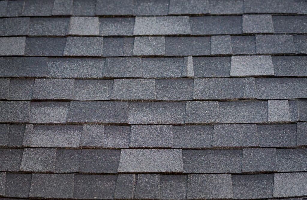 close-up of architectural shingles