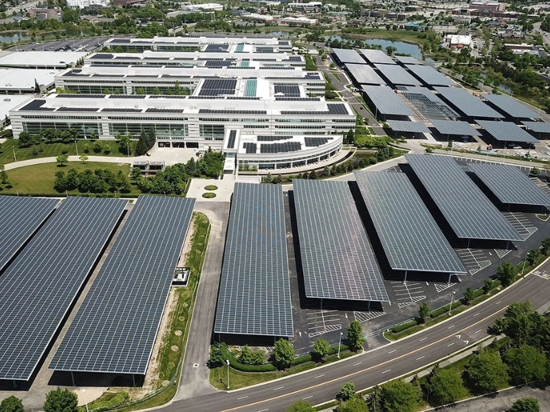 Commercial solar roofing