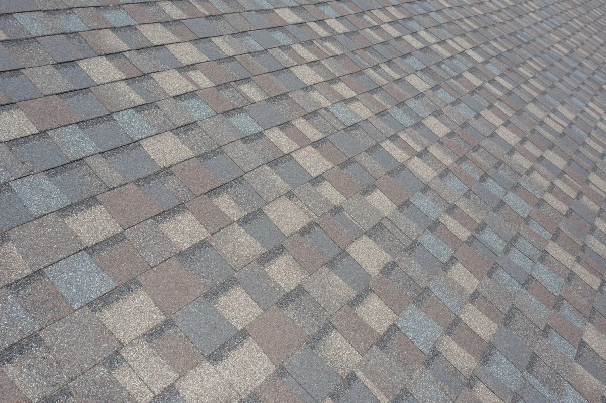 How to install architectural shingles close up multicolor roof