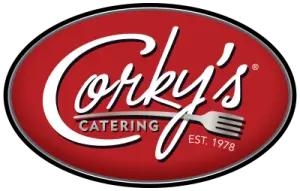 Corky’s Catering Logo (white)