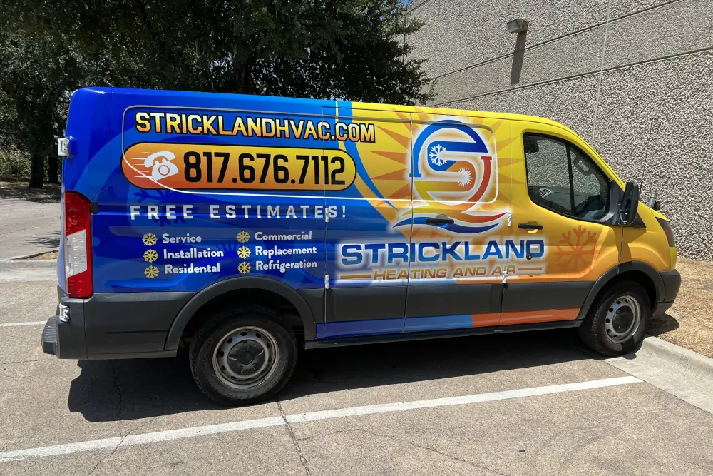 Heating Repair Services in Fort Worth, TX - Picture of the company van
