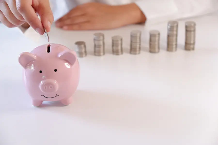 Savings piggy bank