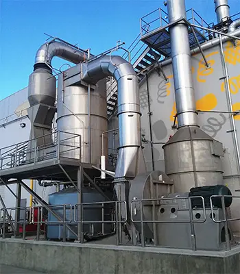 wet-scrubber-food-processing-dust | Sly Air Pollution Control wet scrubber food processing