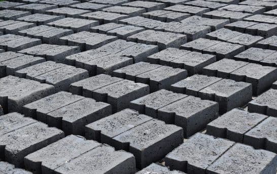 Briques en cendres volantes