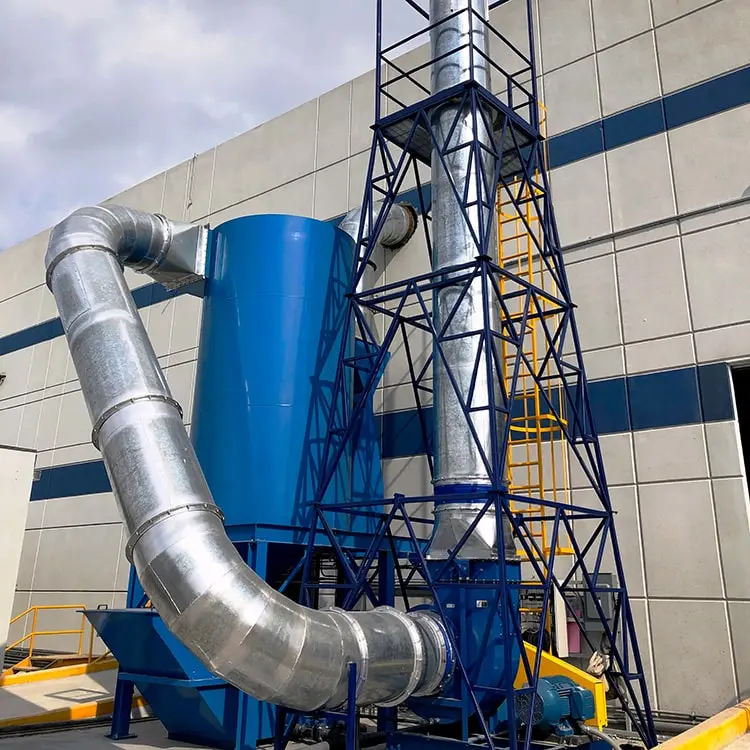 Sly-Venturi-Industrial-Use-Scrubber | Sly Air Pollution Control Collecte des particules fines et des brouillards