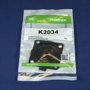 Kit de reparación para válvula de diafragma K2034, versión original Goyen «Shockwave», 3/4", simple, diafragma de Buna-N (nitrilo)