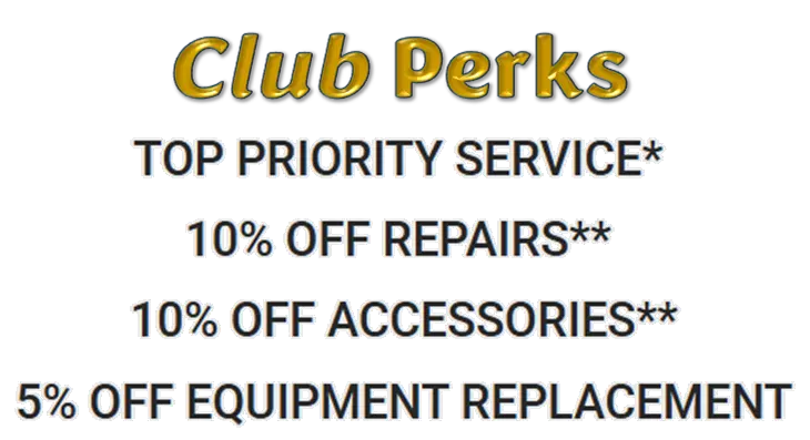 Berner A/C & Heat Loyalty Club member perks displayed on website