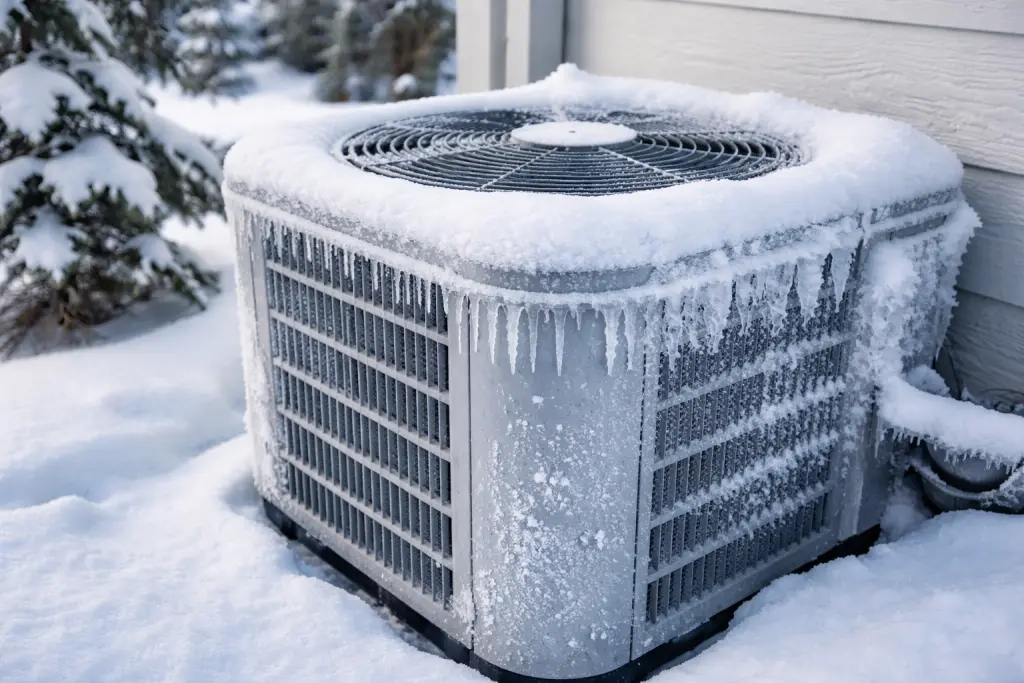 Heat pump with frost build-up during winter - tips for prevention and repair
