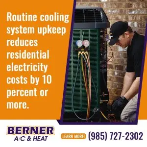 Technician checking a struggling AC system