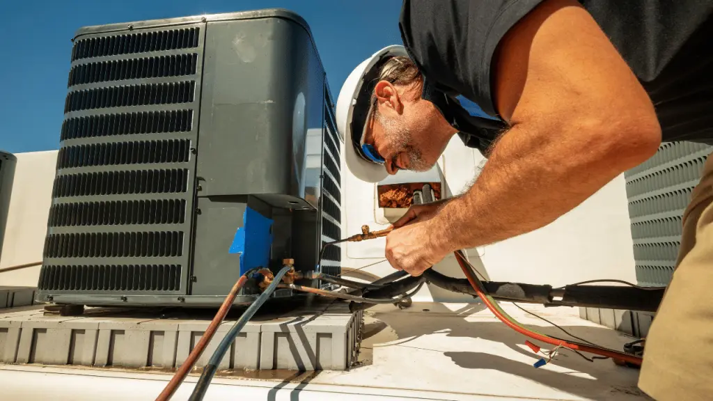 Professional HVAC installation service diagram for residential homes