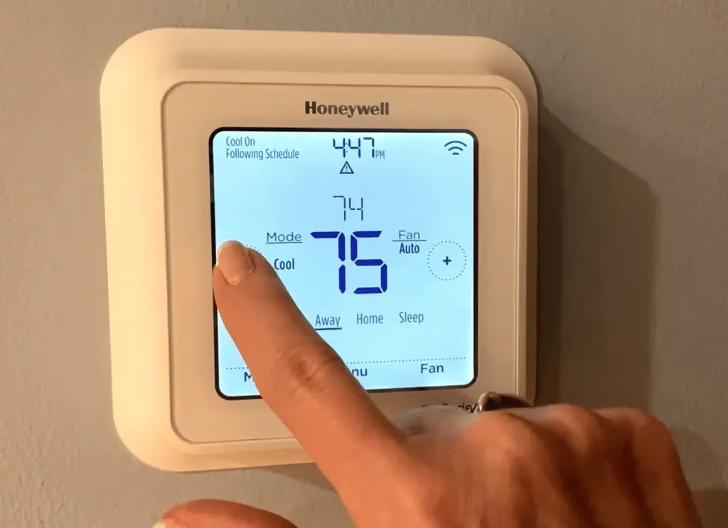WiFi smart thermostat for remote HVAC control and energy savings