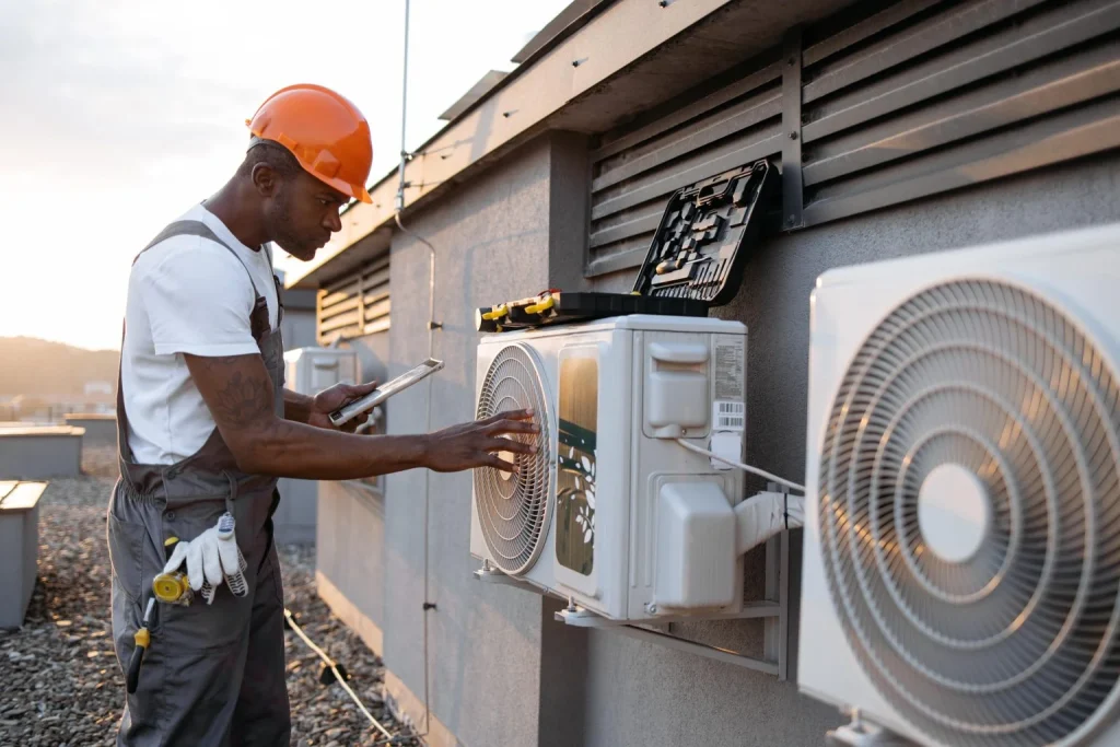 Safe and sound HVAC installation process performed by certified Berner A/C & Heat technicians