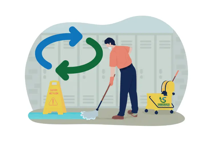 Palm Beach Florida School Cleaner Graphic Image