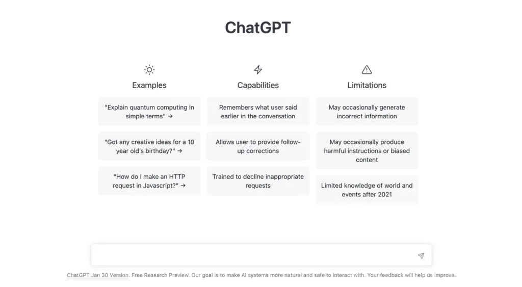 chat gpt