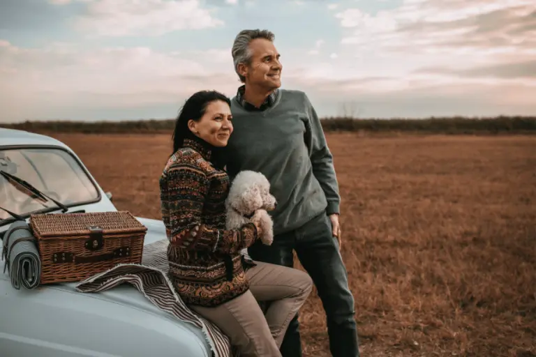 woman-man-dog-happy-art-science-family-dentistry-woodbury-mn