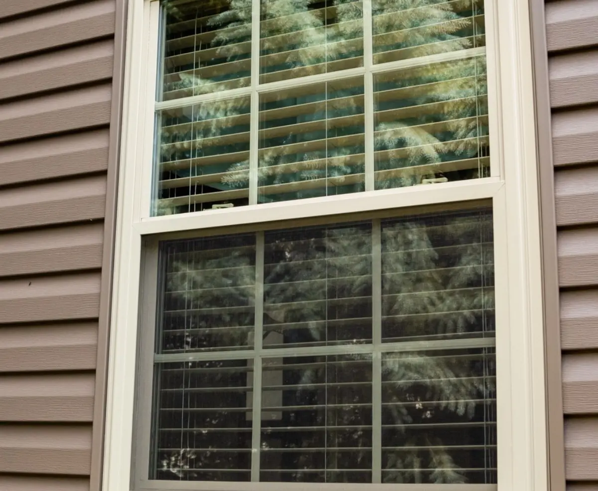 Close-up of a new window