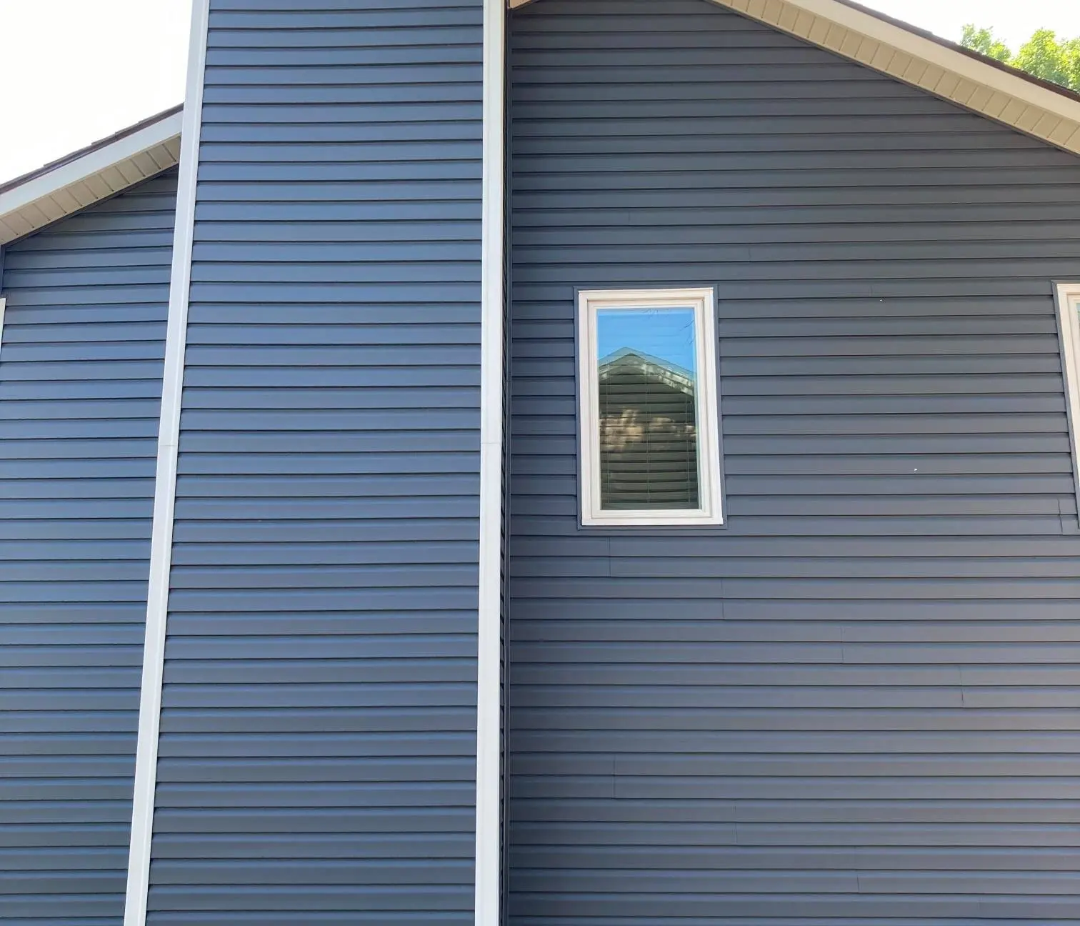 Blue siding