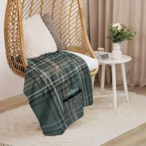 Accessories | Sherpa Blanket | Plaid Mountains