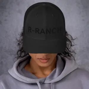 3D Embroidered Trucker Cap | Black