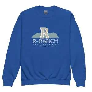 Youth | Crewneck Sweatshirt | Ranch Rustic | Blue