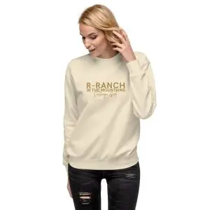 Retro R-Ranch Unisex Premium Sweatshirt | Embroidered