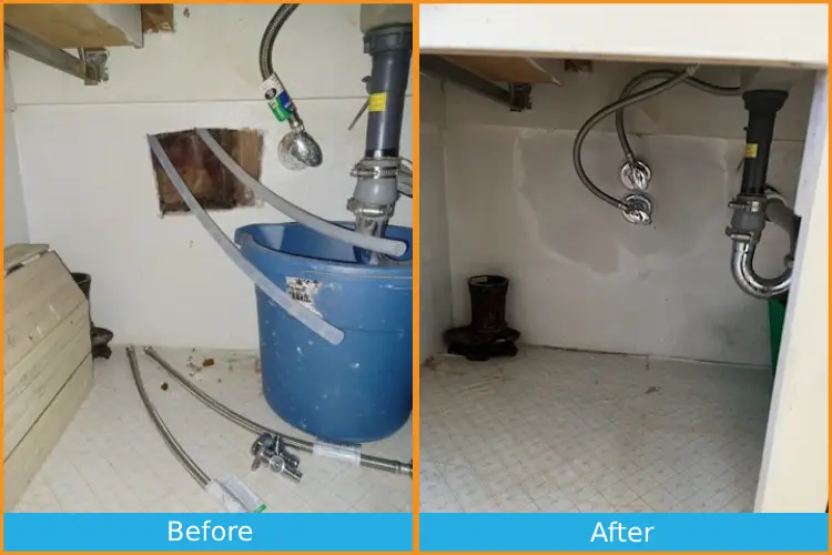 Santana Bros Plumbing Before After