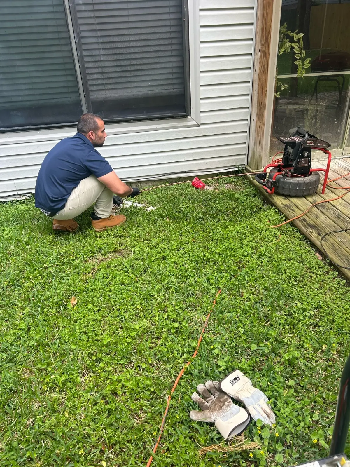 Replacing Sewer Line