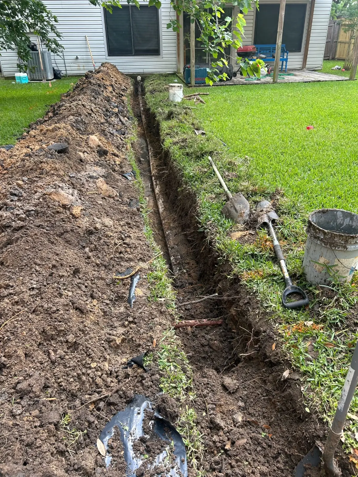 Replacing Sewer Line