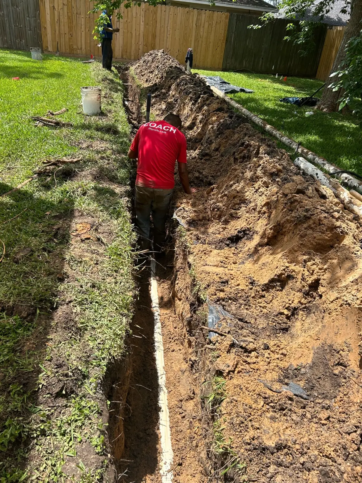 Replacing Sewer Line