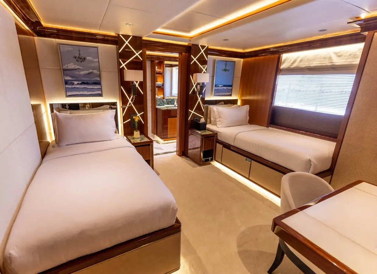 Majesty 155 twin guest cabin, broker photo