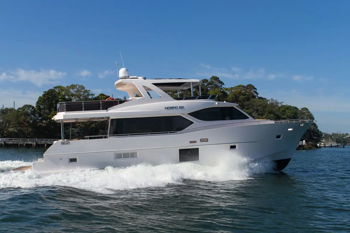 Nomad 65 profile underway — representative shipyard photo