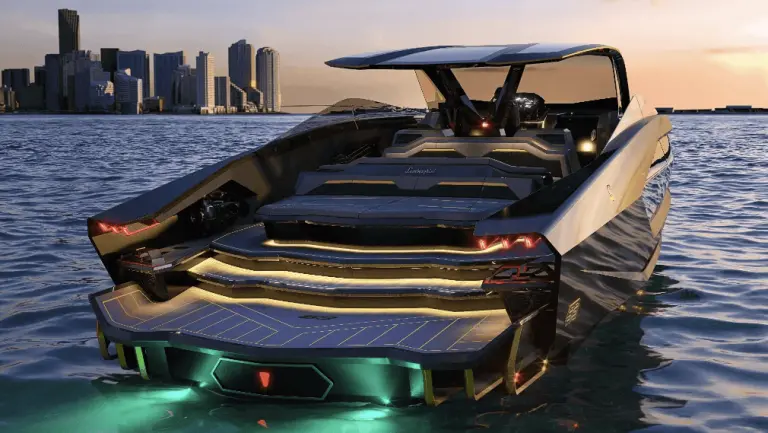 The New Lamborghini Tecnomar 63 Yacht has Arrived in Dubai