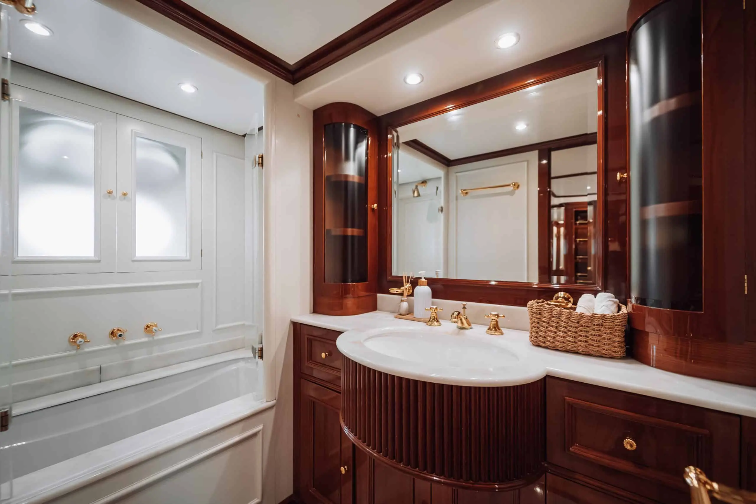 Royal Mirage yacht luxury bathroom ensuite interior