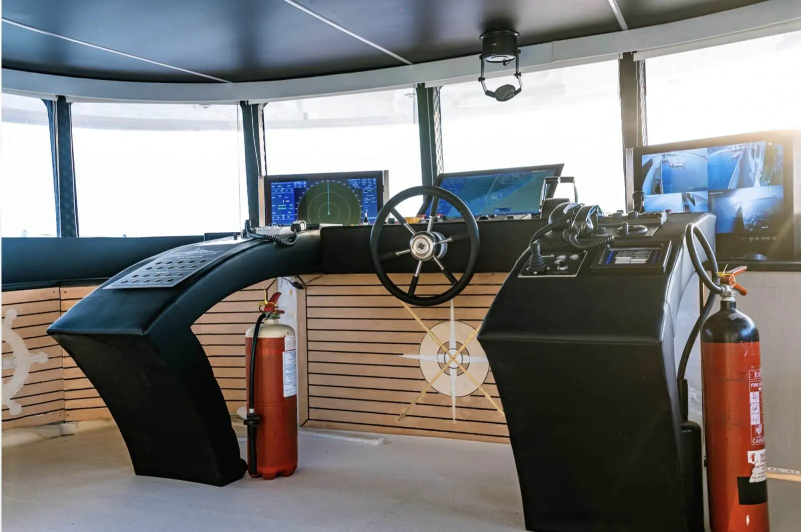 Finesse yacht gym equipment on deck for fitness at sea