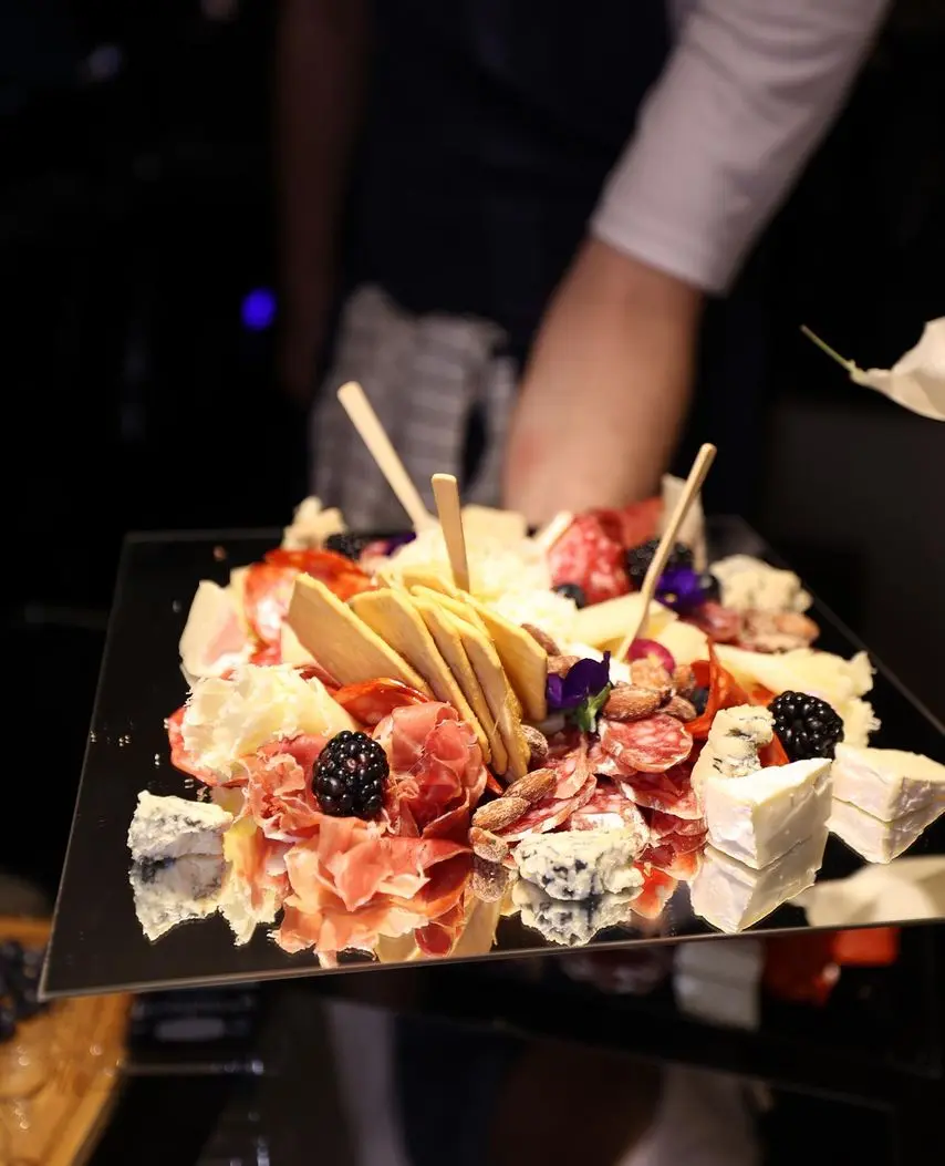 Gourmet dessert platter served during a private romantic yacht dinner in Dubai