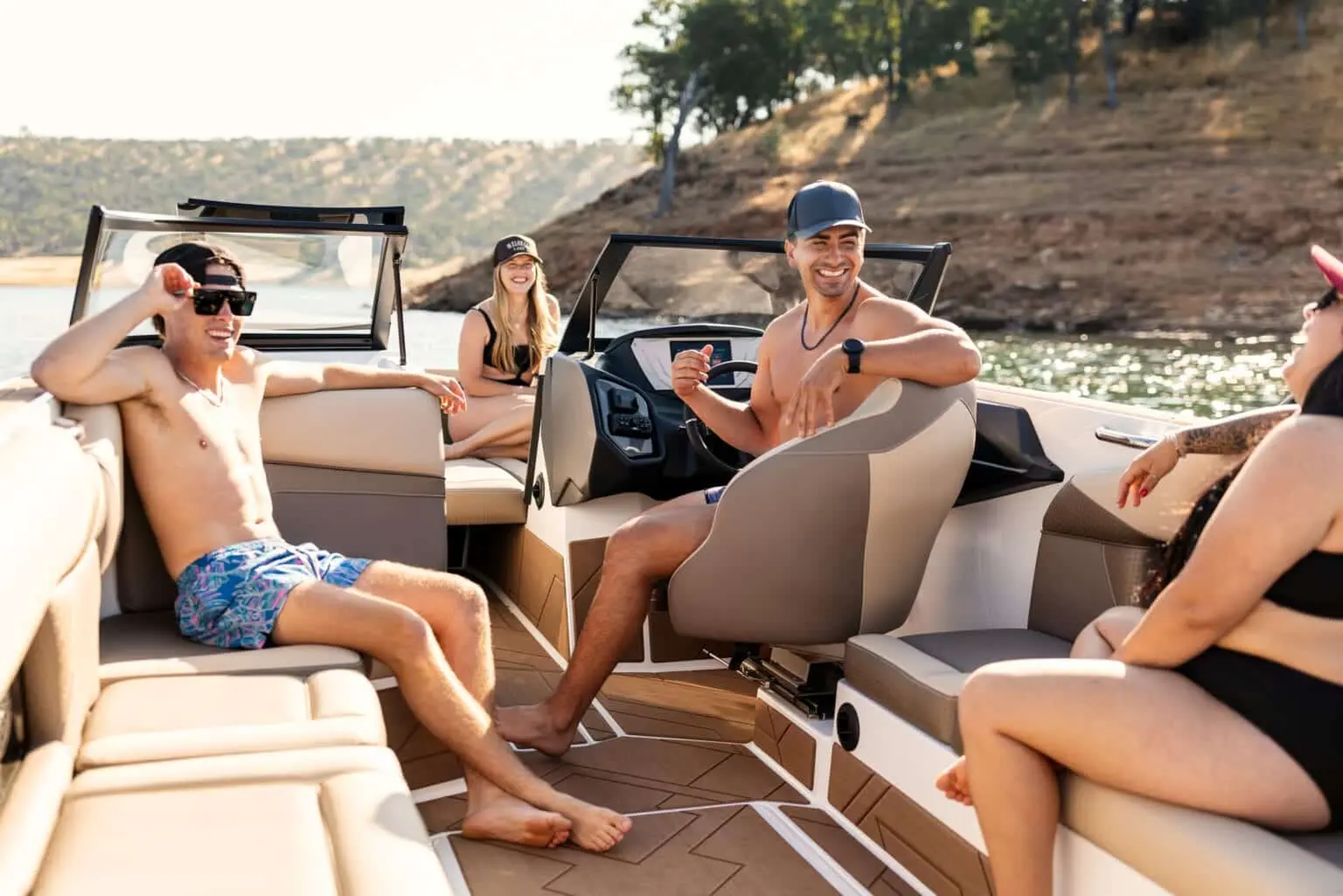 Supreme S240 cockpit social seating underway — press photo