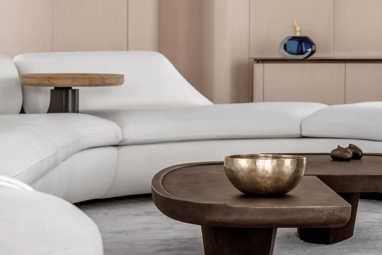 Grande Trideck saloon seating detail, Azimut shipyard photo