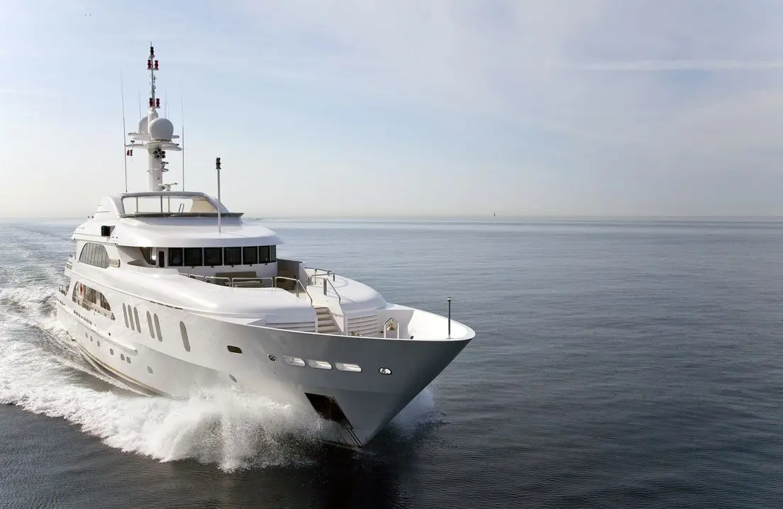 Athena 170 luxury motor yacht cruising at sea