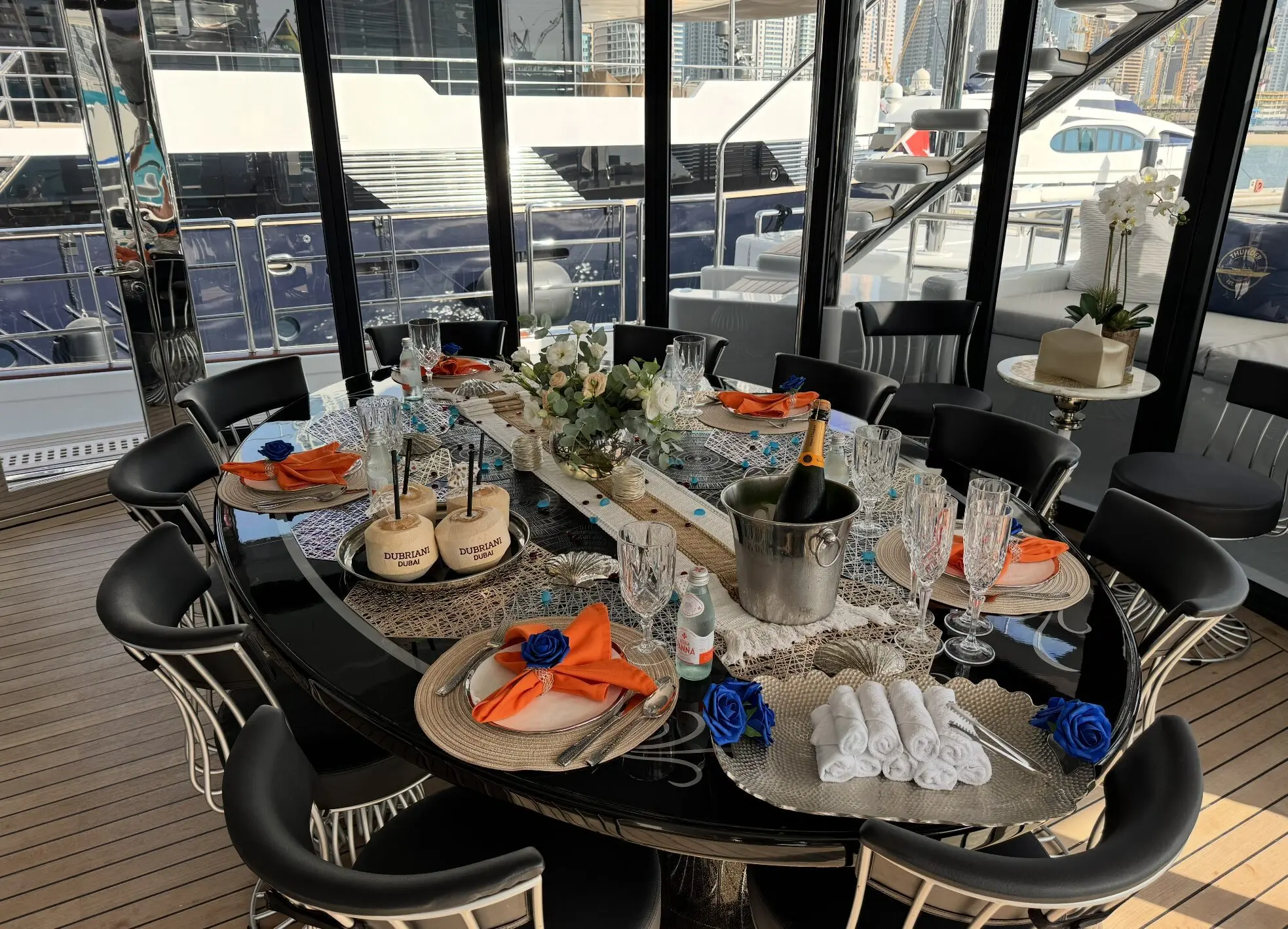 fine dining on the sea - book a private chef on your private yacht in dubai